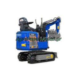 Μικρός ερπυστριοφόρος εκσκαφέας 700kg, βενζίνη, με γραμμή σφύρας EB07-BOOM