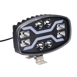 ΠΡΟΒΟΛΕΑΣ LED ΕΡΓΑΣΙΑΣ ΑΥΤΟΚΙΝΗΤΟΥ, OFFROAD ΟΒΑΛ 48W 8 LED 4 ΛΕΙΤΟΥΡΓΙΕΣ AgroEquip