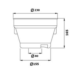ΚΑΛΥΜΜΑ ΓΚΡΟΥΠ 230x165x80mm