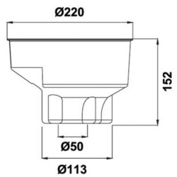 ΚΑΛΥΜΜΑ ΓΚΡΟΥΠ 220x152x50mm