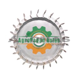 ΦΤΕΡΩΤΗ ΤΟΥΡΜΠΙΝΑΣ ΣΙΔΕΡENIA (ΑΡΙΣΤ. ΠΑΣΟ) ΓΙΑ ΑΞΟΝΑ Ø20mm ΔΙΑΜ.=395mm L=402mm