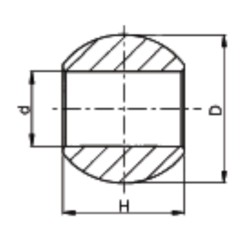 ΜΠΙΛΙΑ ΑΚΡΟΥ ΜΠΡΑΤΣΩΝ Φ22mm 45x35mm