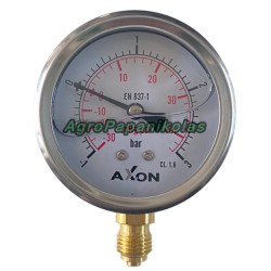 ΜΑΝΟΜΕΤΡΟ ΥΠΟΠΙΕΣΗΣ ΒΑΣΗ ΚΑΤΩ Φ63mm - ΠΑΣΟ 1/4" - ΠΙΕΣΗ -1/0bar