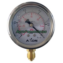 ΜΑΝΟΜΕΤΡΟ ΥΠΟΠΙΕΣΗΣ ΒΑΣΗ ΠΙΣΩ Φ40mm - ΠΑΣΟ 1/8" - ΠΙΕΣΗ -1/0bar