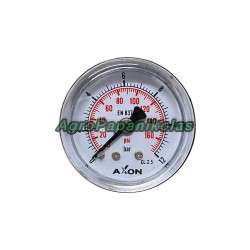 ΜΑΝΟΜΕΤΡΟ ΑΕΡΟΣ ΒΑΣΗ ΠΙΣΩ Φ40mm-ΠΑΣΟ 1/8"-ΠΙΕΣΗ 0-12bar