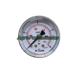 ΜΑΝΟΜΕΤΡΟ ΑΕΡΟΣ ΒΑΣΗ ΠΙΣΩ Φ40mm-ΠΑΣΟ 1/8"-ΠΙΕΣΗ 0-16bar