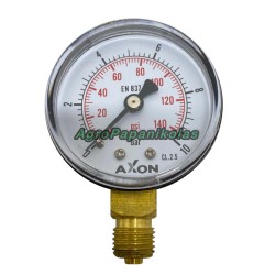 ΜΑΝΟΜΕΤΡΟ ΑΕΡΟΣ ΒΑΣΗ ΚΑΤΩ Φ50mm- ΠΑΣΟ 1/4"- ΠΙΕΣΗ 0-10bar