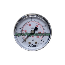 ΜΑΝΟΜΕΤΡΟ ΑΕΡΟΣ ΒΑΣΗ ΠΙΣΩ Φ50mm- ΠΑΣΟ 1/8"- ΠΙΕΣΗ 0-16bar