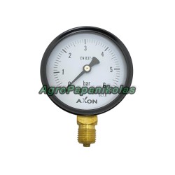 ΜΑΝΟΜΕΤΡΟ ΝΕΡΟΥ ΒΑΣΗ ΚΑΤΩ Φ63mm - ΠΑΣΟ 1/4" - ΠΙΕΣΗ 0-6bar