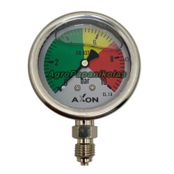 ΜΑΝΟΜΕΤΡΟ ΝΕΡΟΥ ΓΛΥΚΕΡΙΝΗΣ ΚΑΤΩ ΒΑΣΗ Φ63mm- ΠΑΣΟ 1/4"-ΠΙΕΣΗ 0-10bar
