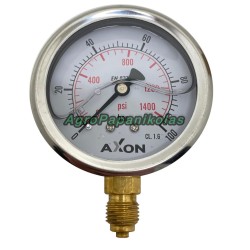 ΜΑΝΟΜΕΤΡΟ ΝΕΡΟΥ ΓΛΥΚΕΡΙΝΗΣ ΚΑΤΩ ΒΑΣΗ Φ63mm- ΠΑΣΟ 1/4"-ΠΙΕΣΗ 0-100bar