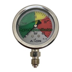ΜΑΝΟΜΕΤΡΟ ΝΕΡΟΥ ΓΛΥΚΕΡΙΝΗΣ ΚΑΤΩ ΒΑΣΗ Φ63mm- ΠΑΣΟ 1/4"-ΠΙΕΣΗ 0-40bar