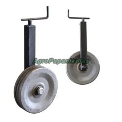 ΟΡΘΟΣΤΑΤΗΣ ΣΤΗΡΙΞΗΣ 50x500mm ΜΕ ΤΡΟΧΟ ΜΕΤΑΛΛΙΚΟ 300x100mm
