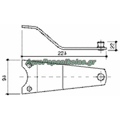 ΒΑΣΗ ΛΕΠΙΔΑΣ ΧΟΡΤΟΚΟΠΤΙΚΟΥ GALFRE GS 260 111260 ΙΤΑΛΙΑΣ