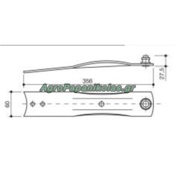 ΒΑΣΗ ΛΕΠΙΔΑΣ ΧΟΡΤΟΚΟΠΤΙΚΟΥ BELLON F190 FC190 0300163, GIACCALIA ΙΤΑΛΙΑΣ