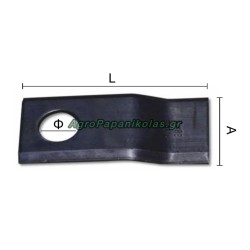 ΛΕΠΙΔΑ ΚΥΡΤΗ LINCE 88x40x3mm Φ19mm MWS