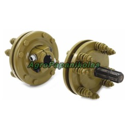 ΣΥΜΠΛΕΚΤΗΣ ΑΞΟΝΑ PTO Τ10-Τ60 2 ΘΕΡΜΟΥΙΤx140mm ΚΑΡΡΕ+ΑΞΟΝΑΣ D35 Z6 1200Nm