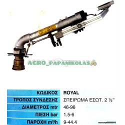 ΕΚΤΟΞΕΥΤΗΡΑΣ ΜΕ ΤΑΛΑΝΤΕΥΟΜΕΝΟ ΒΡΑΧΙΟΝΑ «ROYAL»