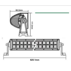 ΠΡΟΒΟΛΕΑΣ ΜΠΑΡΑ LED ΕΡΓΑΣΙΑΣ 120W 40 LED