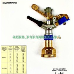 ΘΗΛΥΚΗ ΣΥΝΔΕΣΗ 1”-3/4” (MADE IN GREECE) 
