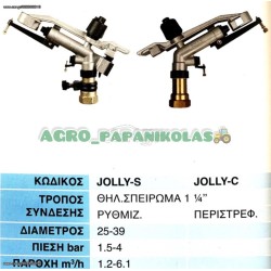 ΕΚΤΟΞΕΥΤΗΡΑΣ ΜΕ ΤΑΛΑΝΤΕΥΟΜΕΝΟ ΒΡΑΧΙΟΝΑ «JOLLY-S» & «JOLLY-C»